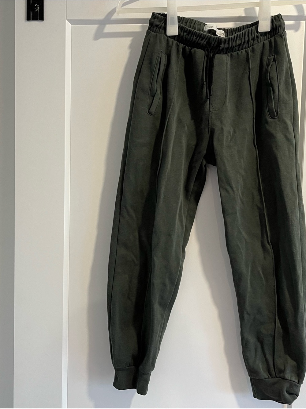 Zara Dark Olive Green Kids Jogger Sweatpants